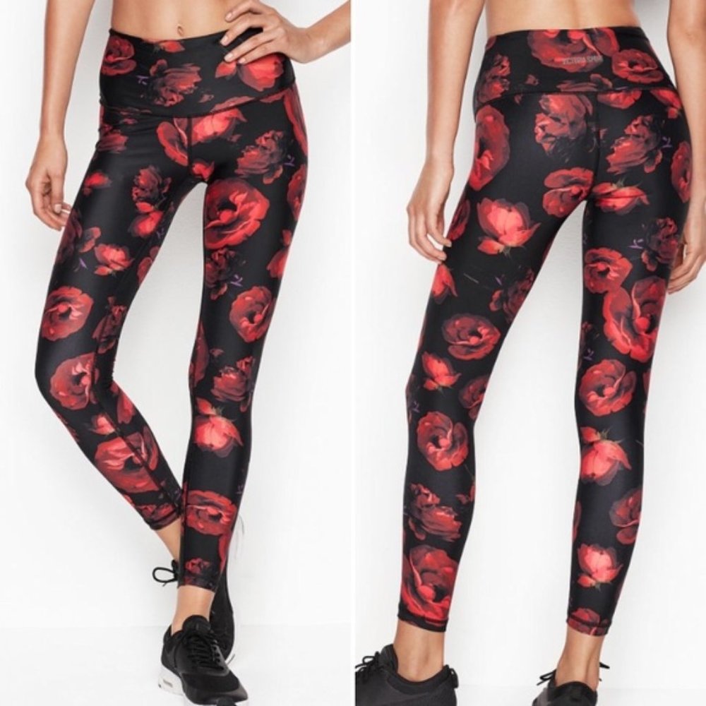 Victoria's Secret 7/8 Printed Tights LARGE